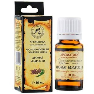 Ароматика, 10 мл, Аромакомпозиція ефірних олій, Аромат бадьорості