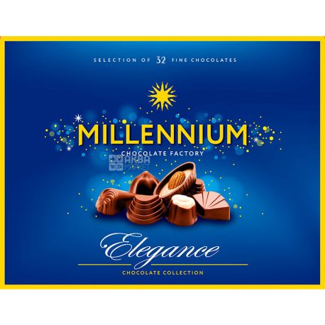 Millennium Elegance, 270 г, Цукерки шоколадні, асорті