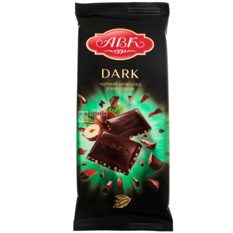 АВК, 90 г, Чорний шоколад, 57% какао