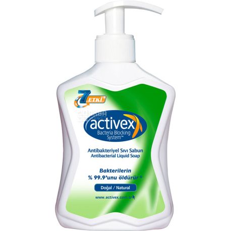 Activex, 300 мл, Мыло жидкое антибактериальное, натуральное