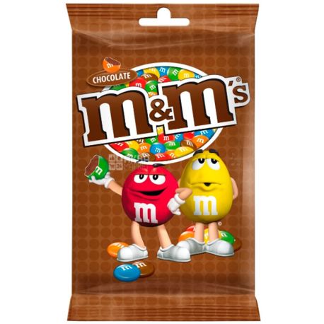 M&M's, 125 g, Dragee with milk chocolate in a crispy multi-colored glaze