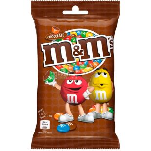 M&M's, 90 г, Драже с молочным шоколадом