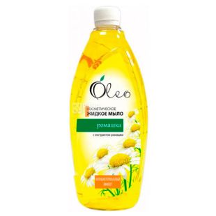 Oleo, 1000 мл, Жидкое мыло  косметическое Олео, Ромашка, запаска
