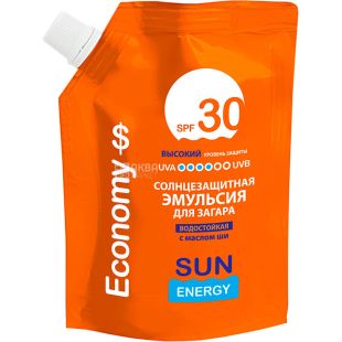 Sun Energy, SPF30,  90 мл, Эмульсия для загара, водостойкая, с маслом ши
