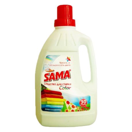 Sama, 1,5 л, Засіб для прання, для кольорових речей