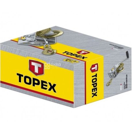 Topex, 10 м, Лебідка канатна з храповим гальмом 0,54 т