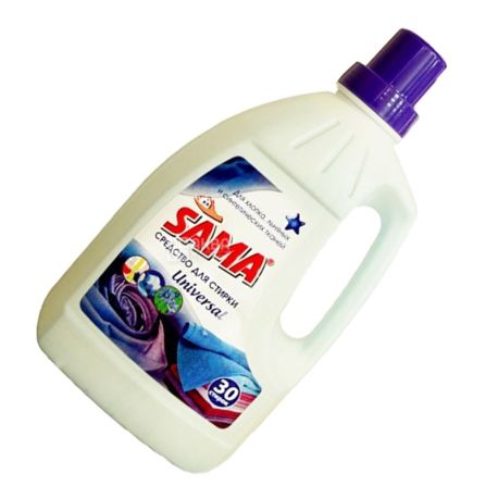 Sama, 1,5 л, Средство для стирки, цветных вещей, универсальное