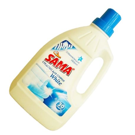 Sama, 1,5 л, Засіб для прання, для білих речей