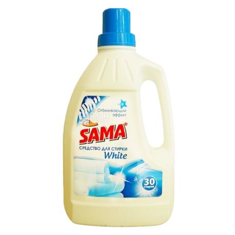 Sama, 1,5 л, Засіб для прання, для білих речей