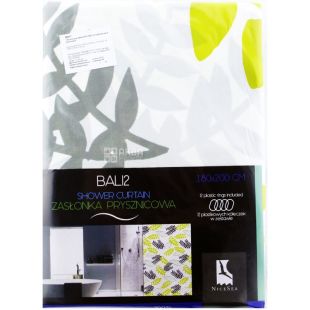 Bali 2, Nice Sea, Шторка для ванной, в ассортименте, 180х200 см