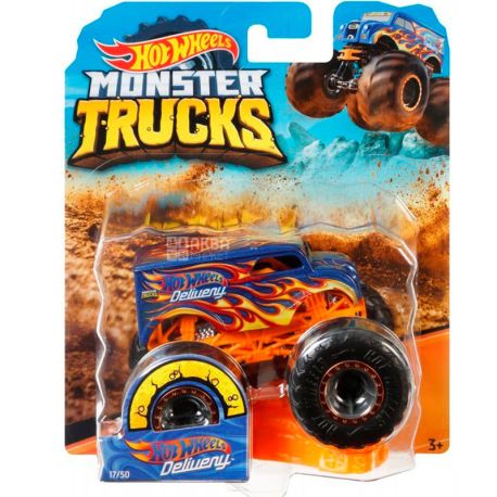 Hot Wheels, Monster Trucks, Машинка внедорожник, для детей от 3-х лет, ассорти