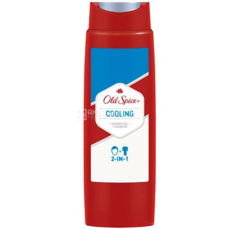 Old Spice 2-in-1 Captain, 400 ml, Shower Gel & Shampoo, Cooling