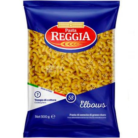 Pasta Reggia, Elbows №58, 500 г, Макароны Паста Реггиа, Элбовс