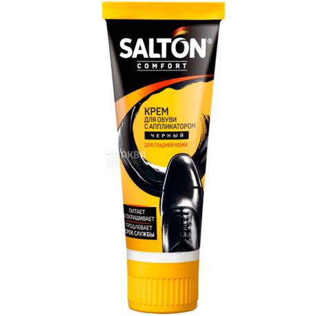 Salton, 75 ml, Shoe polish with applicator, black
