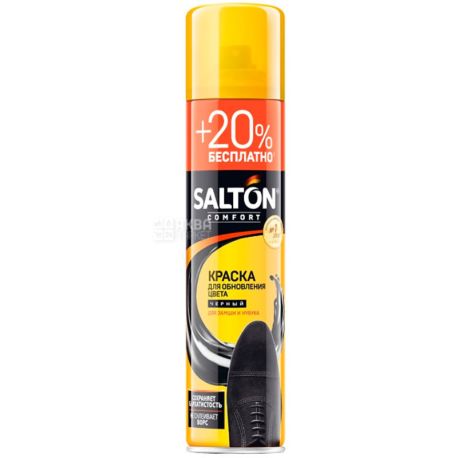 Salton, 300 ml, Paint for updating the color of shoes, for suede and nubuck, black