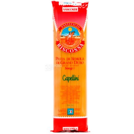 Riscossa Capellini №1, 500 г, Макароны Рискосса Капеллини
