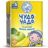 Чудо-Чадо, 0,2 л, Сік для дітей з 6 місяців Банан-яблуко з м'якоттю, з трубочкою