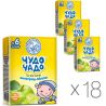 Чудо-Чадо, Упаковка 18 шт. х 0,2 л, Сік для дітей з 5 місяців Яблуко-Виноград, з трубочкою