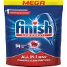 Finish, All in 1 Max, 94 шт., Таблетки для посудомоечных машин, Финиш