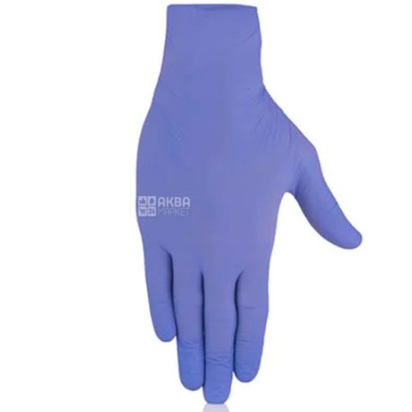 Medicom, Lavender, 100 шт., Рукавички нітрилові, полегшені, лавандові, розмір L