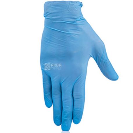 Medicom, 100 pcs., Lightweight nitrile gloves, size S, blue