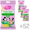 Smile Baby Antibacterial, 15 PCs., packaging 52 PCs., wet wipes Smile Baby, antibacterial, with plantain juice