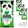 Снежная панда, Упаковка 20 шт. х 15 шт., салфетки влажные Лайм, антибактериальные