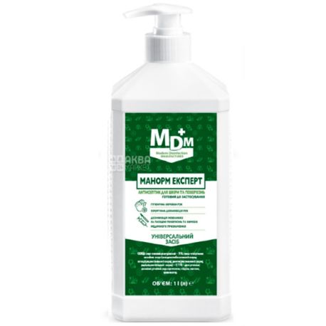 Manorm Expert, 1 L, Antiseptic 70% with dispenser