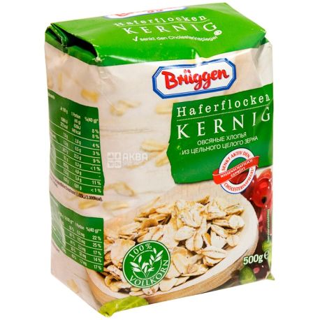 Bruggen Haferflocken Kernig, 500 g, Oatmeal porridge