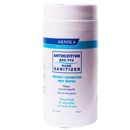 Arnika, 100 pcs, Wet Antiseptic Wipes