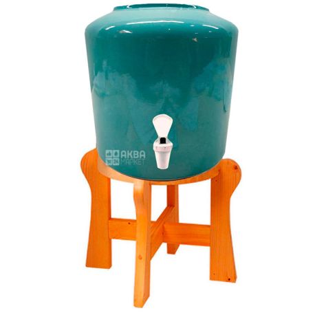 Ceramic water dispenser, Turquoise