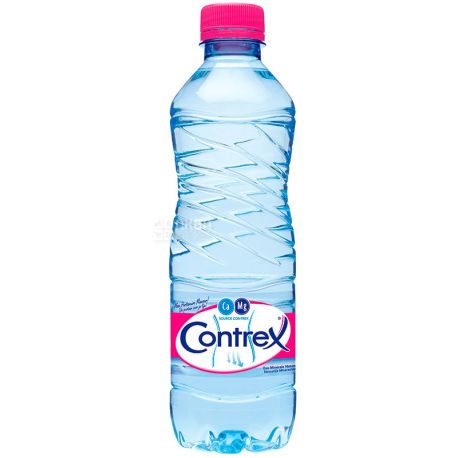 Contrex Mg +, 0.5 L, Contrex, Non-carbonated mineral alkaline water, PET