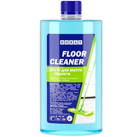 Donat, 1 л, Донат, Рідкий засіб для миття підлоги, блакитний