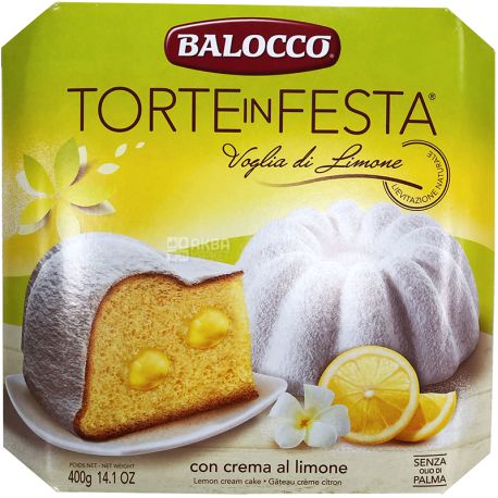 Balocco Torte in Festa, 400 г, Панеттоне с лимоном