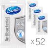 Smile Antibacterial, Упаковка 52 шт. х 15 шт., салфетки влажные Смайл, антибактериальные, в ассортименте