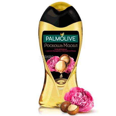 Palmolive, 250 мл, Гель для душа, Роскошь масел с маслом макадамии и экстрактом пиона