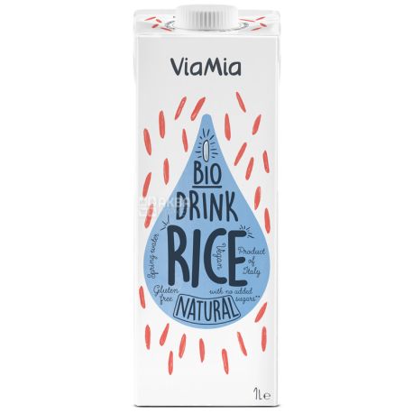 ViaMia, Bio Drink, Rice, 1 л, ВиаМиа, Напиток рисовый органический, без сахара и глютена