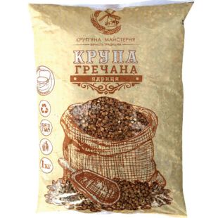 Крупяная Мастерская, 1 кг, Крупа гречневая, ядрица