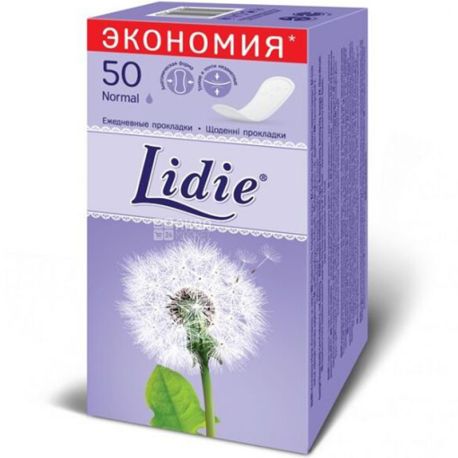 Lidie, Normal, 50 шт., Прокладки щоденні