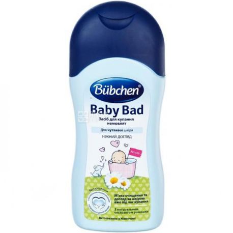 Bubchen, Baby Bad, 200 мл, Средство для купания, Нежный уход, 0+