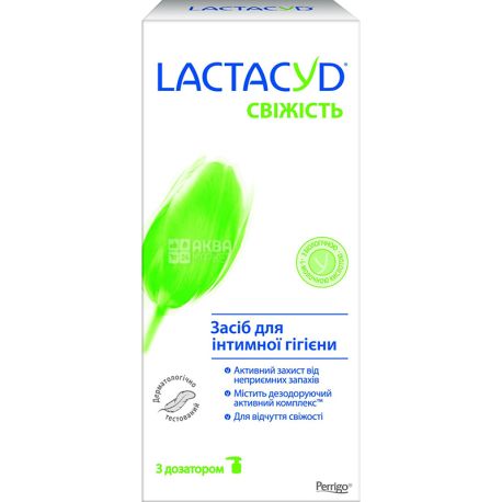 Lactacyd, Свіжість, 200 мл, Засіб для інтимної гігієни, рН 5.2