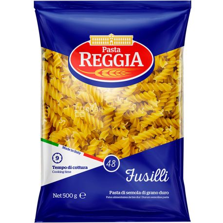 Pasta Reggia Fusilli № 48, 500 г Макароны Паста Реггиа, Спираль