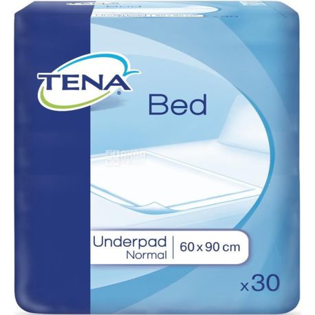 Tena, Bed Normal, 30 шт., Одноразові пелюшки, 60х90 см