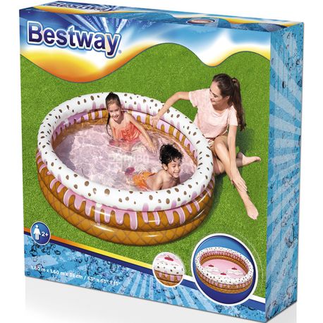  Bestway, Inflatable pool, Ice cream with syrup, 160X160 cm