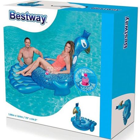 Bestway, Надувна іграшка для плавання, Павич, 198х164 см