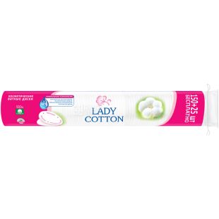 Lady Cotton, 150+25 шт., Ватные диски гигиенические