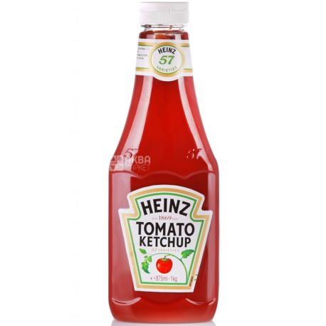 Heinz, Tomato ketchup, 875 мл, Кетчуп Хайнц, томатный, ПЭТ