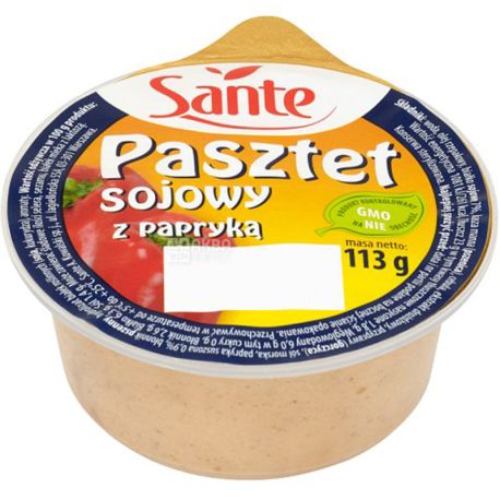 Sante, 113 г, Паштет соєвий з паприкою