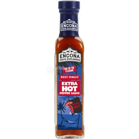 Encona, Extra hot, 142 мл, Соус Карибський, гострий, перцевий
