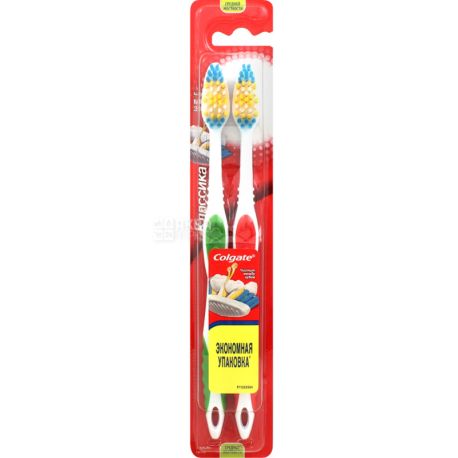 Colgate, 1 + 1 pcs., Toothbrush, health classic